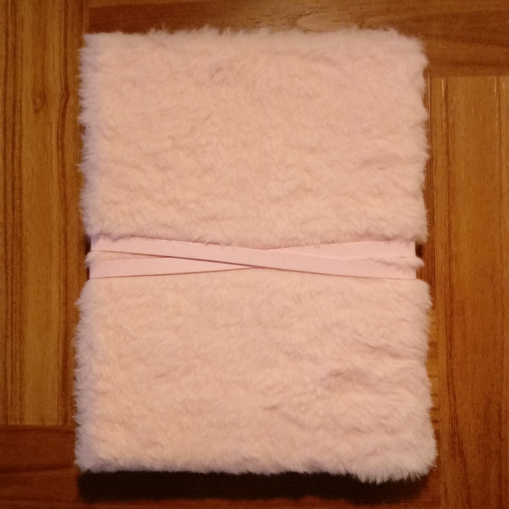 Pink Furry Ruled Page Writing Journal With Ribbon - Picture 3 of 3